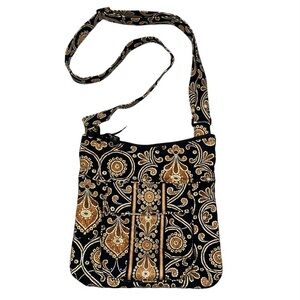 Vera Bradley Quilted Caffe Latte Crossbody Bag Adjustable Strap